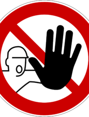 Zutritt nur mit Genehmigung